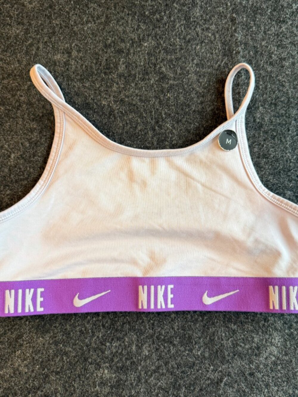 Nike Dri-FIT Girls Medium Purple Racerback Sports Bra